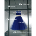 ED Bridal Real Sample Beautiful Royal Blue Tulle Long Flower Girl Dress 2017